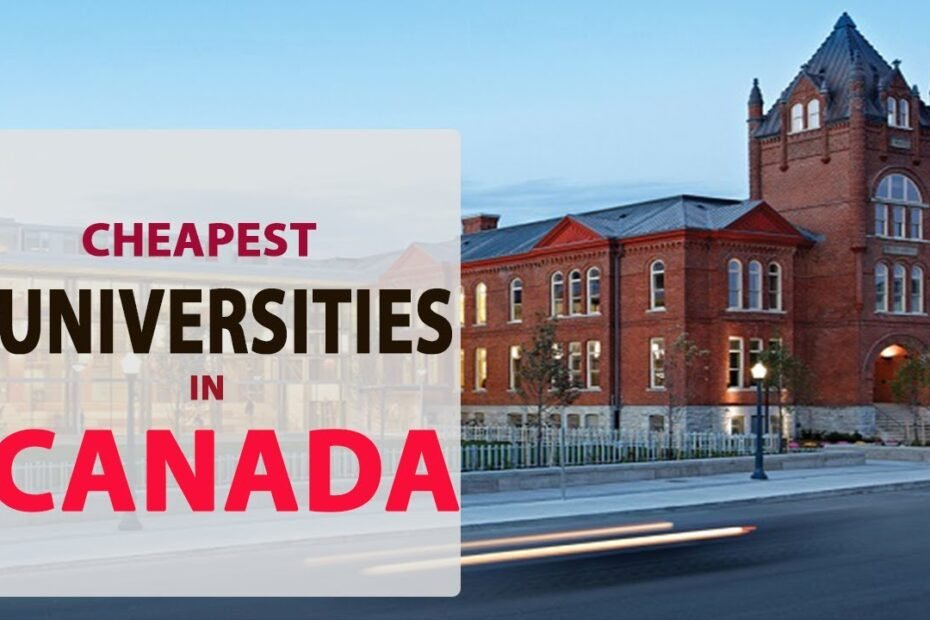 Cheap Universities in Canada